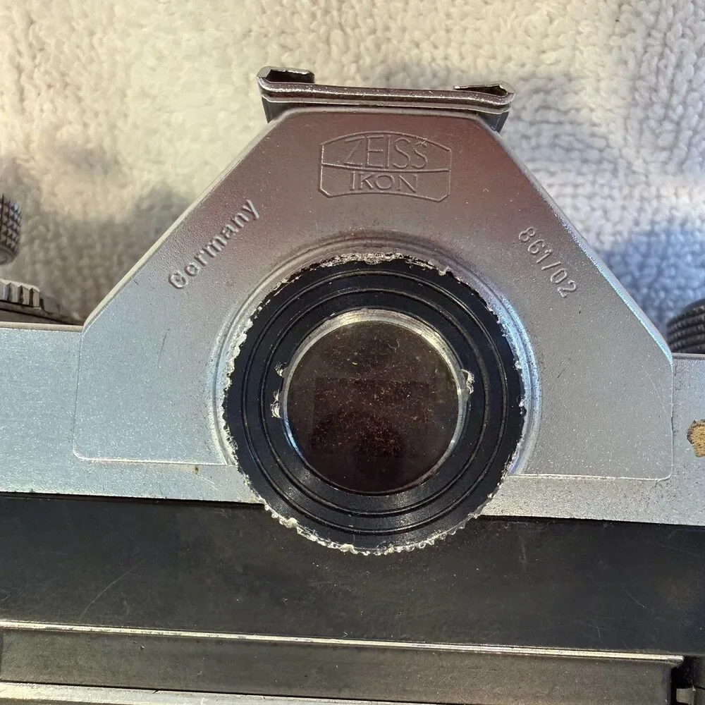 Zeiss Ikon Contaflex 35mm Film Camera Tessar 45mm F/2.8 Germany w/ Case UNTESTED